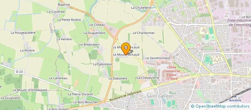 localisation de l'entreprise BERGOT  ANCENIS-SAINT-GEREON