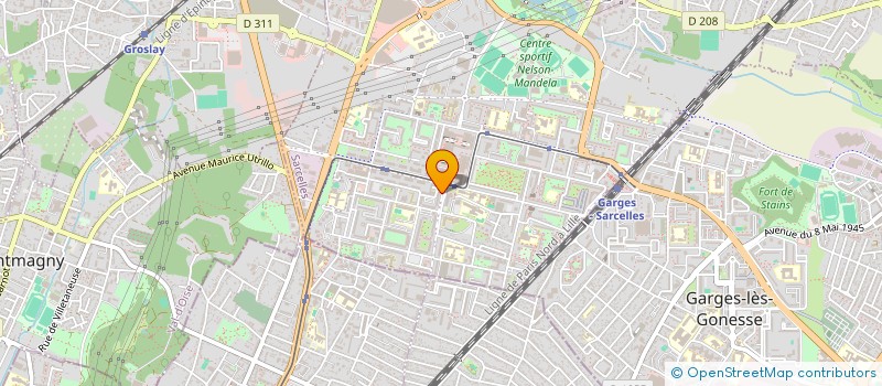 localisation de l'entreprise BERGSON  SARCELLES