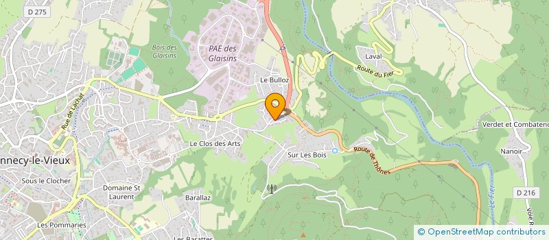 localisation de l'entreprise BERGUET-MARC  LES HOUCHES