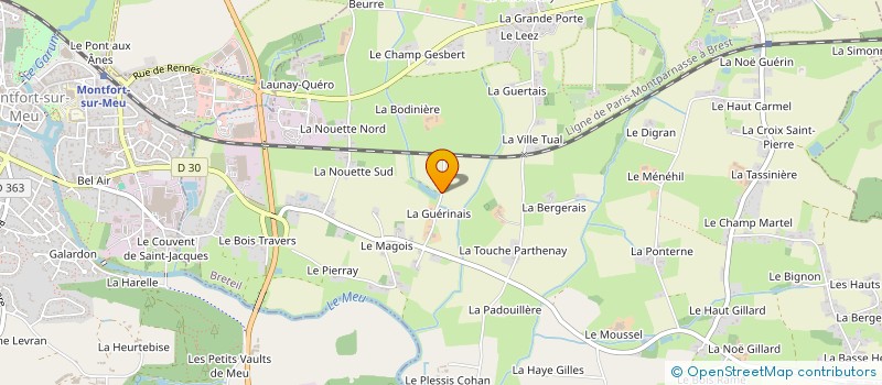 localisation de l'entreprise BERHAULT  BRETEIL