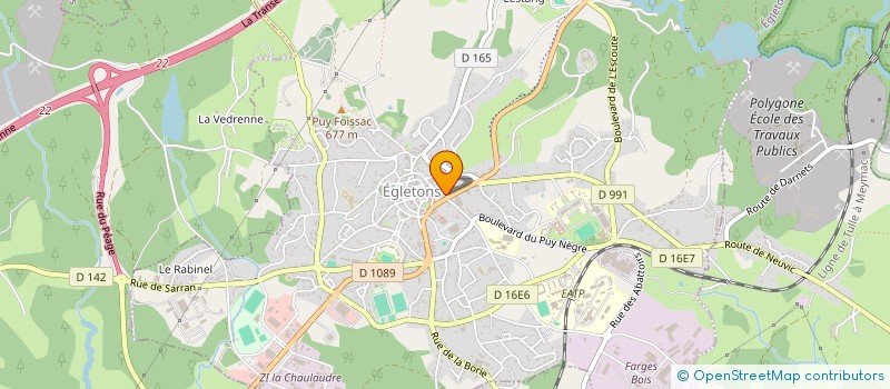 localisation de l'entreprise BERHOUET à EGLETONS
