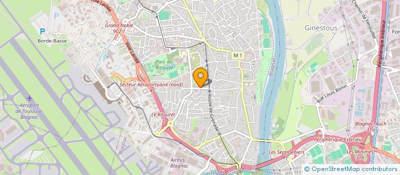 localisation de l'entreprise BERHT  BLAGNAC