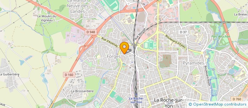 localisation de l'entreprise BERI à LA ROCHE-SUR-YON