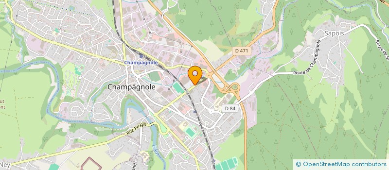localisation de l'entreprise BERI à CHAMPAGNOLE