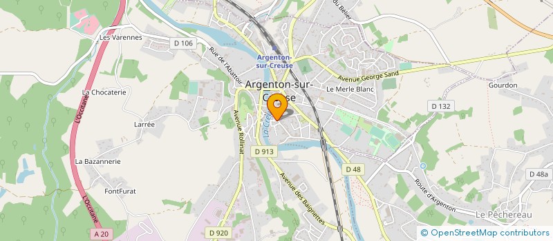 localisation de l'entreprise BERI BAT à ARGENTON-SUR-CREUSE