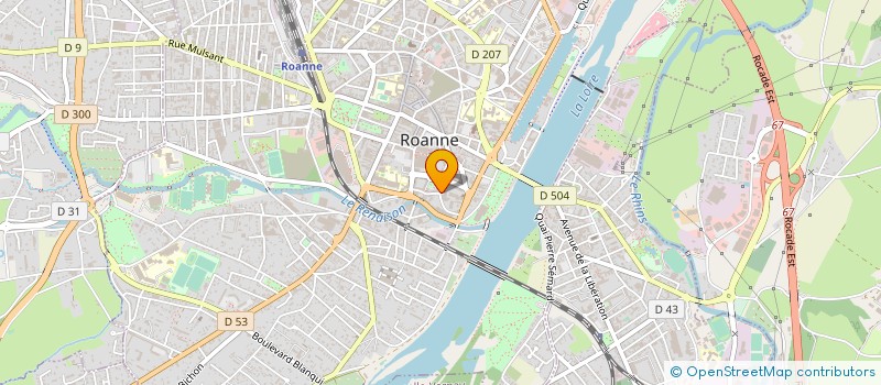 localisation de l'entreprise BERI DETECTIVES à ROANNE