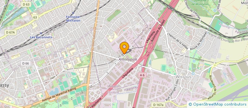localisation de l'entreprise BERI INSTRUMENTATION SA à ANTONY