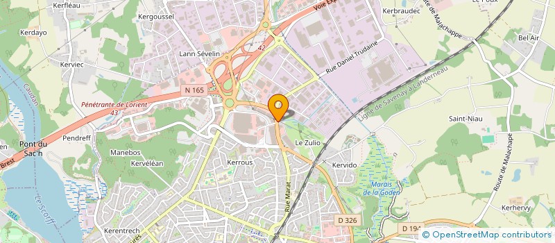 localisation de l'entreprise BERIENTRETIEN  LANESTER