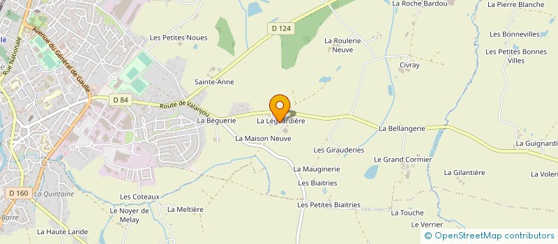 localisation de l'entreprise BERILIA LASER à CHEMILLE-EN-ANJOU