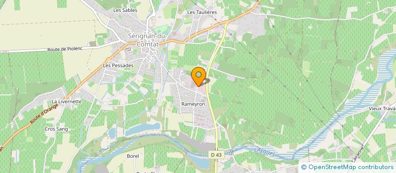 localisation de l'entreprise BERILLON OLIVIER à SERIGNAN-DU-COMTAT