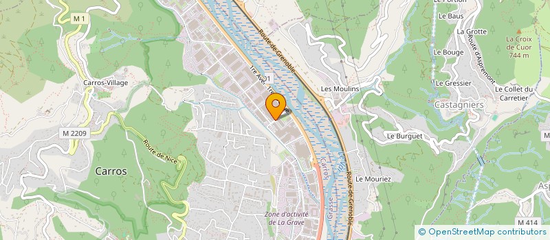 localisation de l'entreprise BERIM INVEST à CARROS