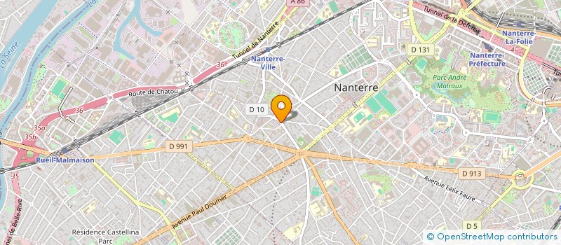 localisation de l'entreprise BERIMEX SARL à NANTERRE