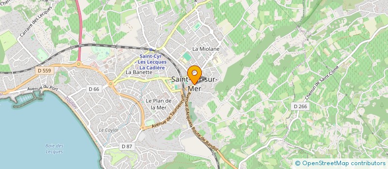 localisation de l'entreprise BERIN à SAINT-CYR-SUR-MER