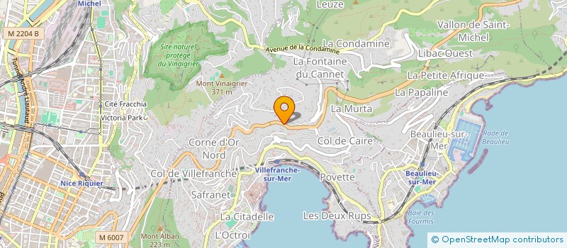 localisation de l'entreprise BERINAR à VILLEFRANCHE-SUR-MER