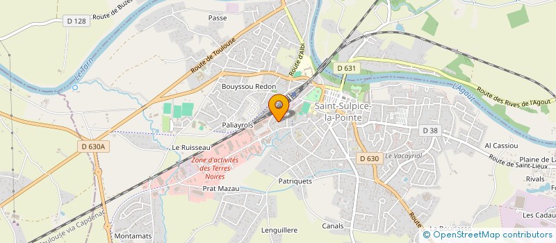 localisation de l'entreprise BERINGUIERS SOLINVEST  SAINT-SULPICE-LA-POINTE