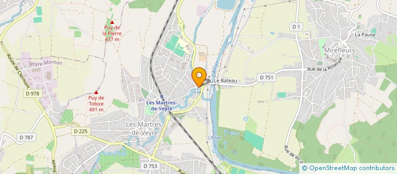 localisation de l'entreprise BERIOUX VIC  LES MARTRES-DE-VEYRE