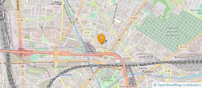 localisation de l'entreprise BERIS  AUBERVILLIERS