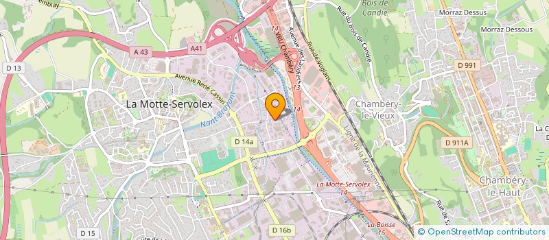 localisation de l'entreprise BERISHA DECO  LA MOTTE-SERVOLEX