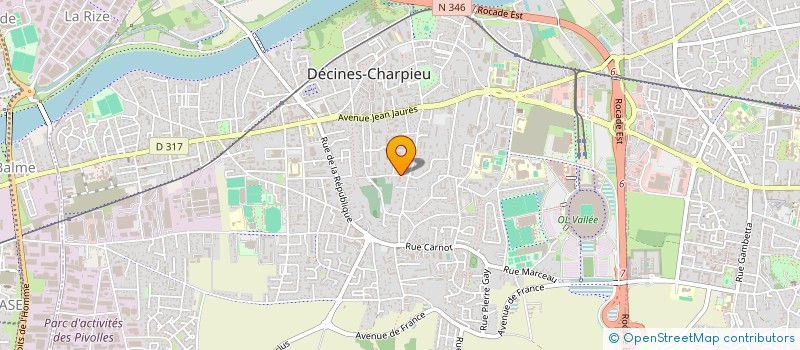 localisation de l'entreprise BERISHA INVEST  DECINES-CHARPIEU