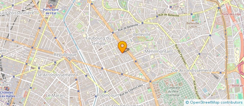 localisation de l'entreprise BERISOLS à PARIS