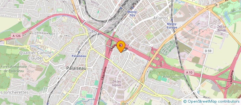 localisation de l'entreprise BERIT à PALAISEAU