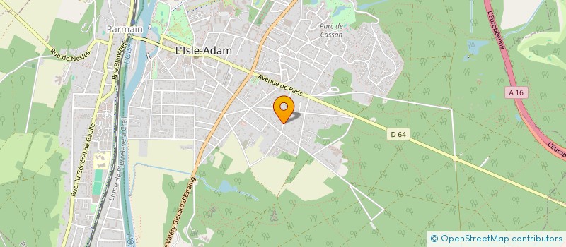 localisation de l'entreprise BERITE  L'ISLE-ADAM