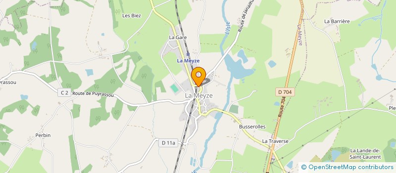 localisation de l'entreprise BERIYS INVESTISSEMENT à LA MEYZE