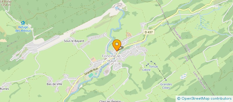 localisation de l'entreprise BERJAC  FONCINE-LE-HAUT