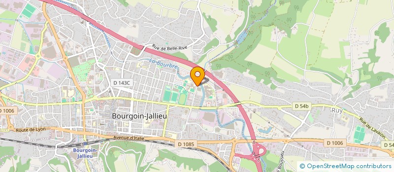localisation de l'entreprise BERJALIA  BOURGOIN-JALLIEU