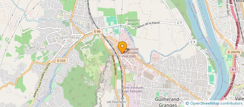 localisation de l'entreprise BERJE  VALENCE
