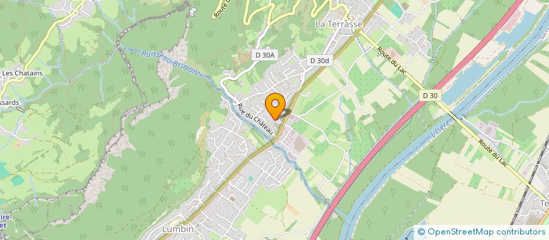 localisation de l'entreprise BERJUGANT  LA TERRASSE