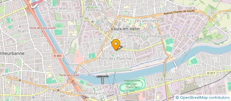 localisation de l'entreprise BERKANE TRANSPORT ET LOGISTIQUE à VAULX-EN-VELIN