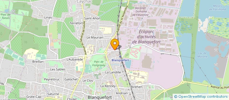 localisation de l'entreprise BERKEM DEVELOPPEMENT à BLANQUEFORT