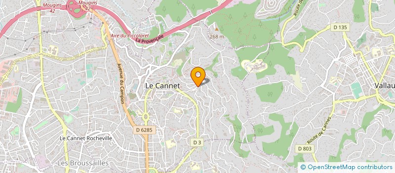localisation de l'entreprise BERKEN à LE CANNET