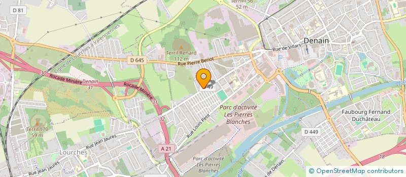 localisation de l'entreprise BERKOULI  DENAIN