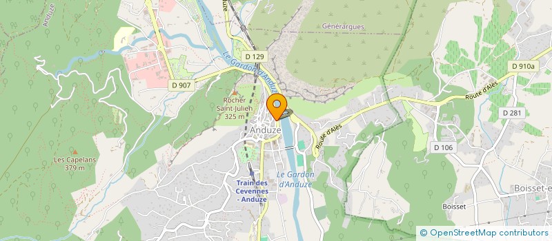 localisation de l'entreprise BERLAIMONT à ANDUZE