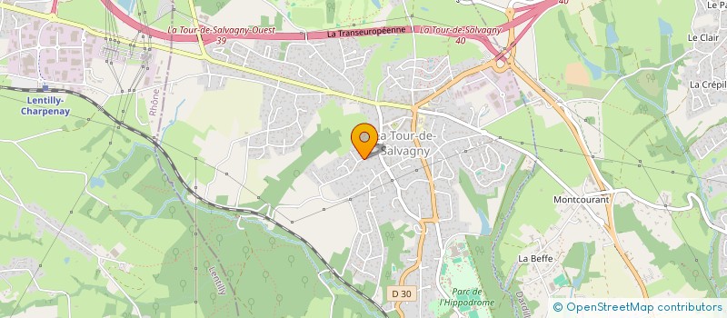 localisation de l'entreprise BERLAM  LA TOUR-DE-SALVAGNY