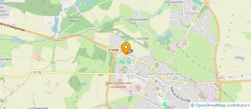 localisation de l'entreprise BERLAND  LA CHATAIGNERAIE