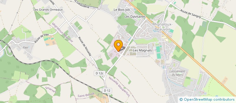 localisation de l'entreprise BERLAND  MIGNALOUX-BEAUVOIR