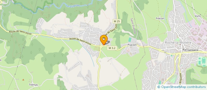 localisation de l'entreprise BERLAND OPTIQUE  SAINT-ETIENNE