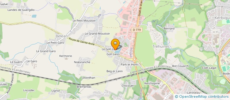 localisation de l'entreprise BERLANGA-LABORIE  PLESCOP