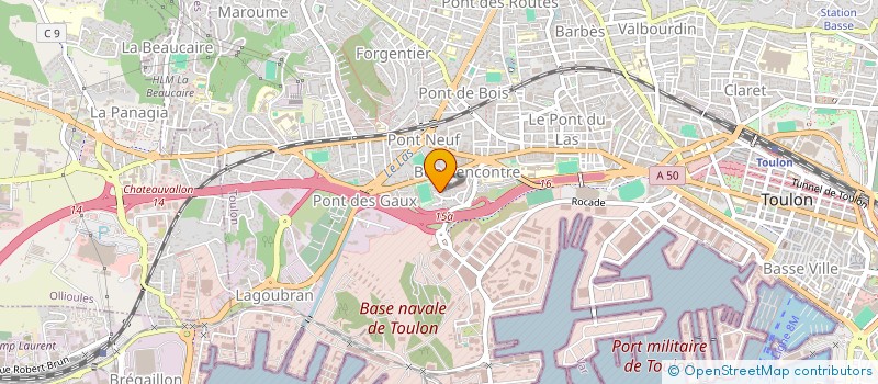 localisation de l'entreprise BERLANIE  TOULON