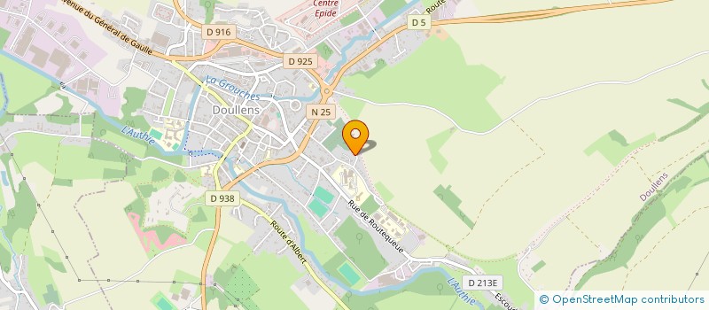 localisation de l'entreprise BERLAU  DOULLENS