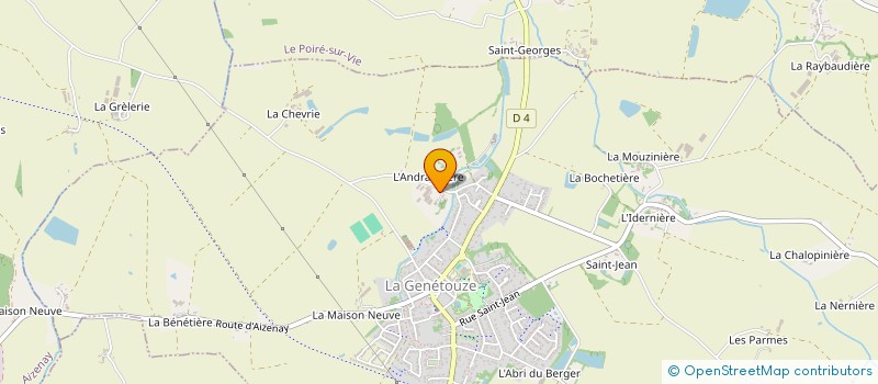 localisation de l'entreprise BERLESE  LA GENETOUZE