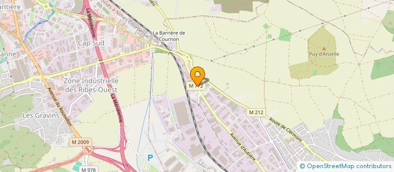 localisation de l'entreprise BERLIERE DISTRIBUTION à COURNON-D'AUVERGNE