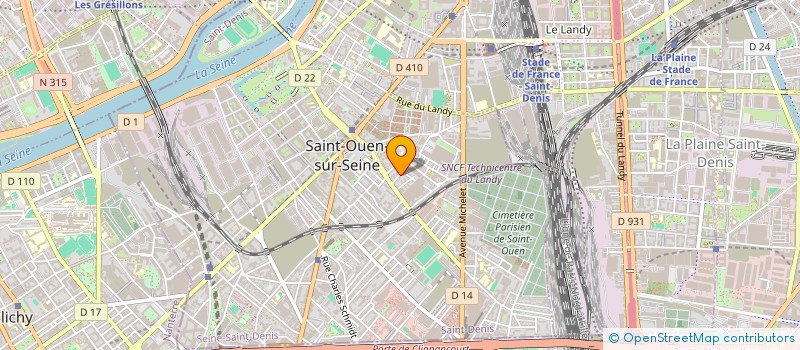 localisation de l'entreprise BERLIN 93 à SAINT-OUEN-SUR-SEINE