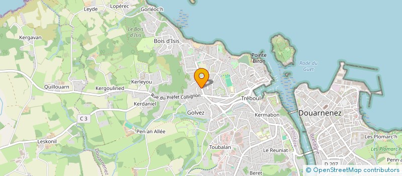 localisation de l'entreprise BERLINE  DOUARNENEZ