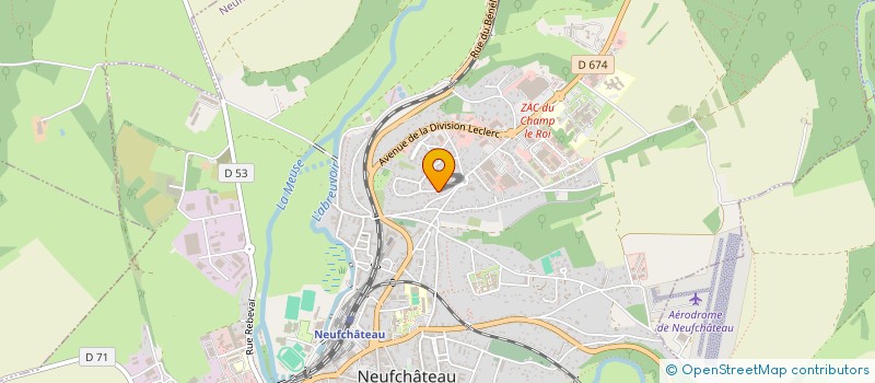 localisation de l'entreprise BERLINEO à NEUFCHATEAU