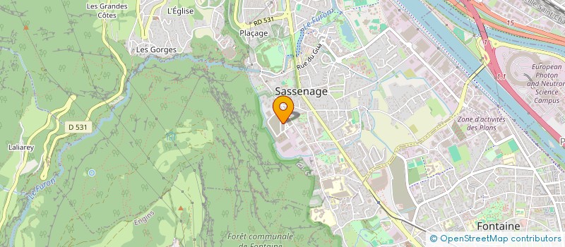 localisation de l'entreprise BERLINER VALVERT  SASSENAGE