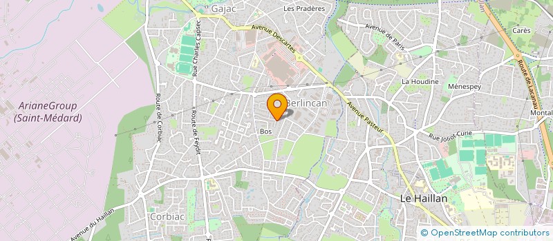 localisation de l'entreprise BERLINES & ASSURANCES  SAINT-MEDARD-EN-JALLES